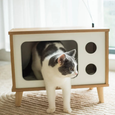 Retro TV Cat Condo